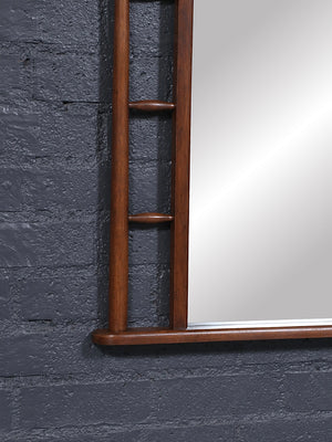 Mid-Century Japanese Inspired Modern Arched Wall Mirror, c.1960’s