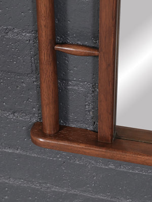 Mid-Century Japanese Inspired Modern Arched Wall Mirror, c.1960’s