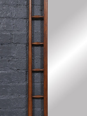 Mid-Century Japanese Inspired Modern Arched Wall Mirror, c.1960’s