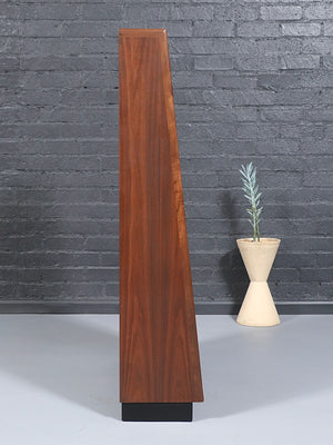 Mid-Century Modern Pyramid Bookcase by Merton Gershun for Dillingham, c.1960’s