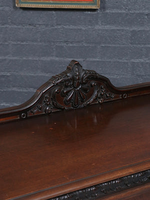 American Victorian Carved Mahogany Buffet Server / Sideboard, c.1900’s