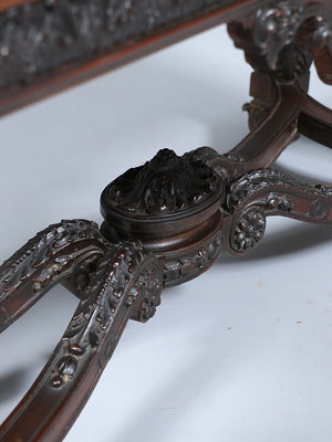 American Victorian Carved Mahogany Buffet Server / Sideboard, c.1900’s