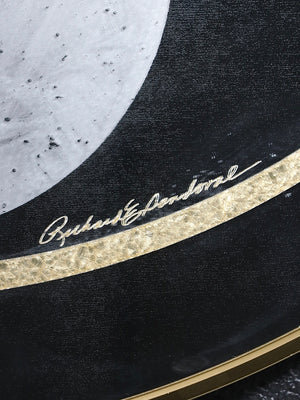 Post Modern Lily Flowers Wall Mirror by Richard Sandoval for Windsor Art, c.1980’s