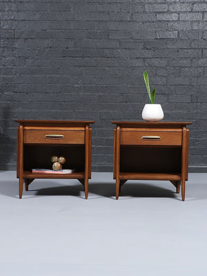 Pair of Mid-Century Modern “Projection” Night Stands by John Van Koert for Drexel, c.1960’s