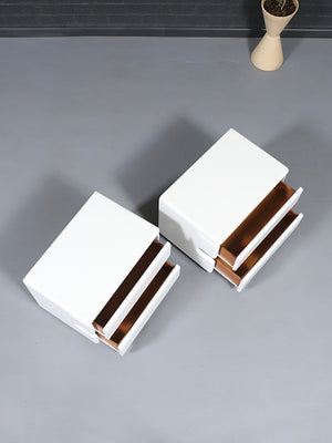 Pair of Post Modern Lacquered Night Stands by Roger Rougier, c.1980’s