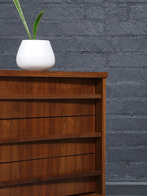 Mid-Century Modern Curved-Front Walnut Dresser, c.1960’s