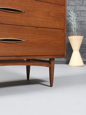 Mid-Century Modern “Sculptra” Highboy Dresser by Broyhill , c.1960’s