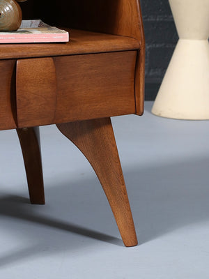 Heywood Wakefield “Kohinoor” Night Stand w/ Bookcase, c.1950’s