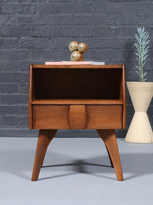 Heywood Wakefield “Kohinoor” Night Stand w/ Bookcase, c.1950’s