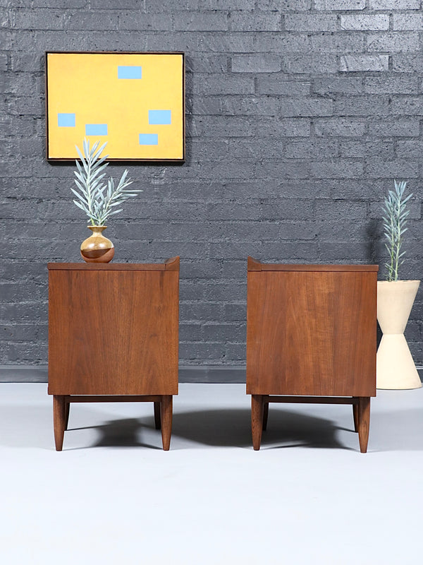 Pair of Mid-Century Modern “Sculptra” Night Stands by Broyhill, c.1960’s