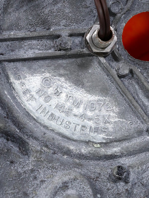 Arts & Crafts Style Table Lamp w/ Cathedral Slag Glass, c.1970’s