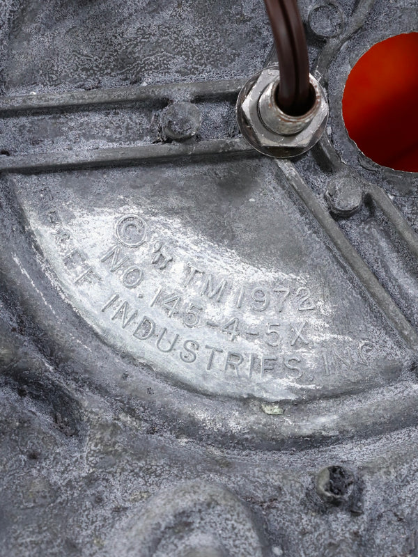 Arts & Crafts Style Table Lamp w/ Cathedral Slag Glass, c.1970’s