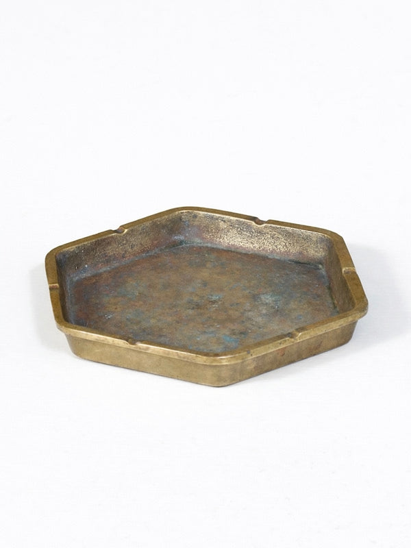 Mid-Century Modern Hexagonal Brass Tray, c.1960’s