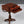 Antique American Empire Flame Mahogany End Table w/ Paw Feet, c.1900’s