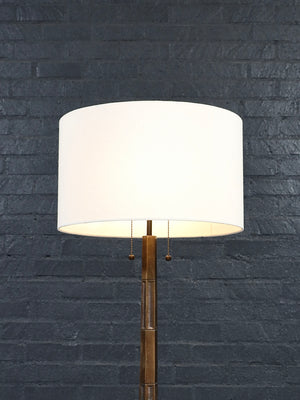 Antique Art Deco Patinated Brass Sunburst Floor Lamp, c.1960’s