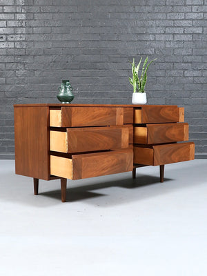 Mid Century Modern Walnut Dresser c.1960's