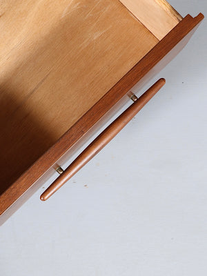 Mid-Century Modern Sculpted Walnut Dresser by Harmony House, c.1960’s