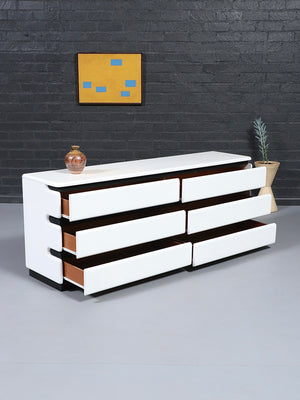 Vintage Post Modern Lacquered Dresser by Roger Rougier, c.1980’s