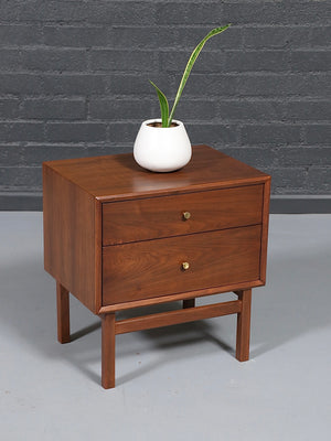 Pair of Mid-Century Modern Walnut Night Stands by American of Martinsville, c.1950’s