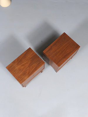 Pair of Mid-Century Modern Walnut Night Stands by American of Martinsville, c.1950’s
