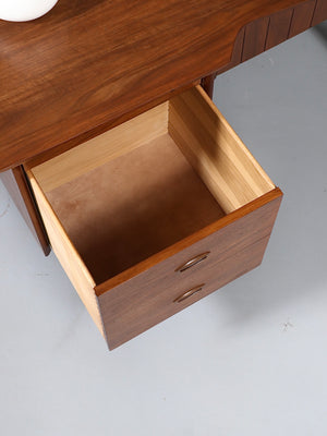 Mid-Century Modern “Mainland” Walnut Writing Desk by Hooker, c.1960’s