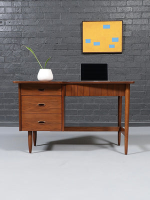 Mid-Century Modern “Mainland” Walnut Writing Desk by Hooker, c.1960’s