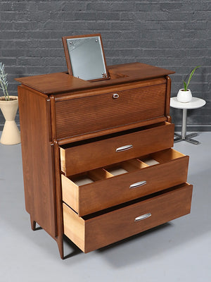 Mid-Century Modern “Projection” Highboy Dresser by John Van Koert for Drexel, c.1960’s