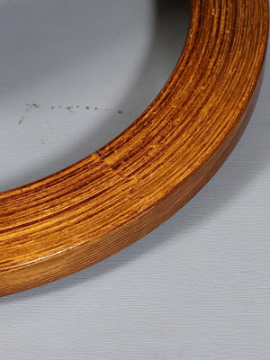 Scandinavian Modern Stressless Tan Leather Ottoman by Ekornes