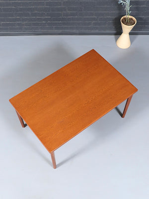 Expanding Danish Modern Draw-Leaf Dining Table by Henning Kjaernulf, c.1960’s