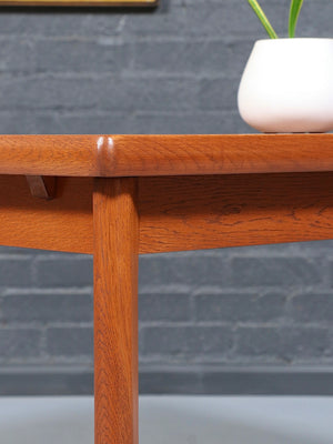 Expanding Danish Modern Draw-Leaf Dining Table by Henning Kjaernulf, c.1960’s