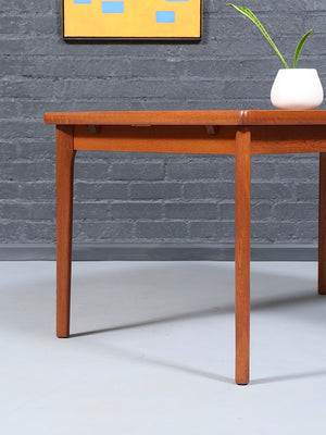 Expanding Danish Modern Draw-Leaf Dining Table by Henning Kjaernulf, c.1960’s