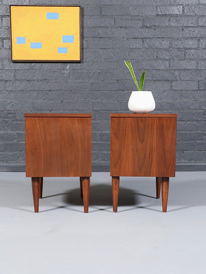 Pair of Mid-Century Modern Walnut Night Stands, c.1960’s