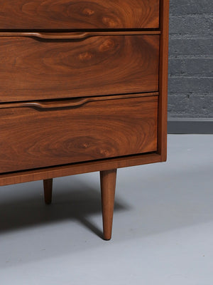 Mid-Century Modern 9-Drawer Walnut Dresser, c.1960’s
