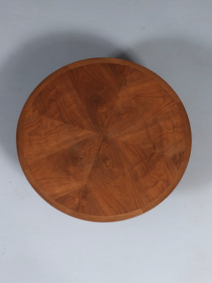 Mid-Century Modern Round Walnut Coffee Table by Lane, c.1960’s