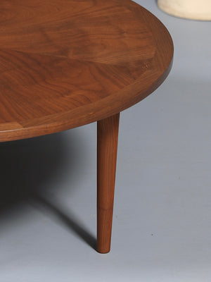 Mid-Century Modern Round Walnut Coffee Table by Lane, c.1960’s