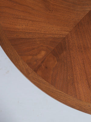 Mid-Century Modern Round Walnut Coffee Table by Lane, c.1960’s