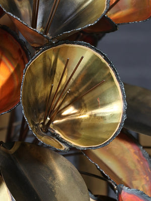 Vintage Curtis Jere Mixed-Metal Floral Bouquet Sculpture, c.1980’s