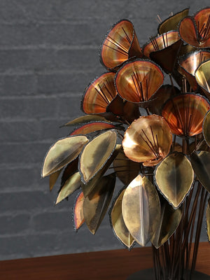 Vintage Curtis Jere Mixed-Metal Floral Bouquet Sculpture, c.1980’s