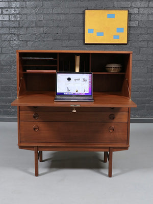 Scandinavian Modern Drop-Leaf Desk by Yngve Ekström for Dux, c.1960's