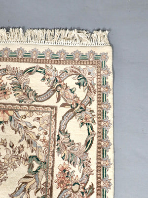 Vintage French Aubusson Savonnerie Revival Floral Rug, c.1990’s