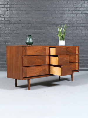 Mid Century Modern Walnut Dresser c.1960's