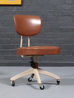 Mid-Century Japanese Industrial Swivel Office Chair by May Company, c.1970s
