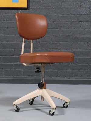 Mid-Century Japanese Industrial Swivel Office Chair by May Company, c.1970s