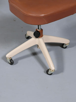 Mid-Century Japanese Industrial Swivel Office Chair by May Company, c.1970s