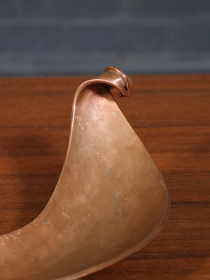 Mid-Century Mexican Modernist Footed Copper Tray by Los Castillos, c.1960’s