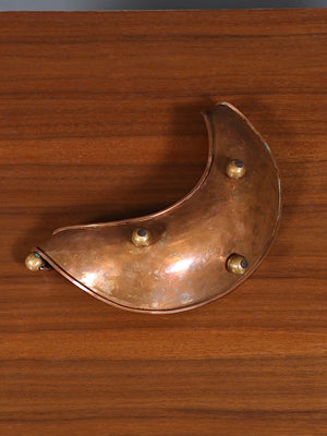 Mid-Century Mexican Modernist Footed Copper Tray by Los Castillos, c.1960’s