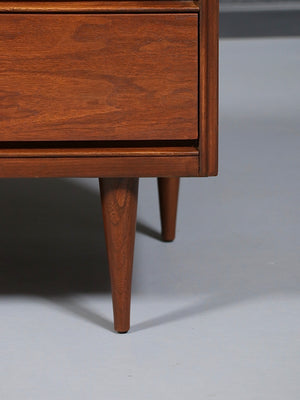 Mid-Century Modern Walnut 6-Drawer Dresser by Bassett Furniture, c.1960’s