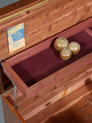 Mid-Century Modern Walnut & Cedar Trunk by Cavalier, c.1960’s