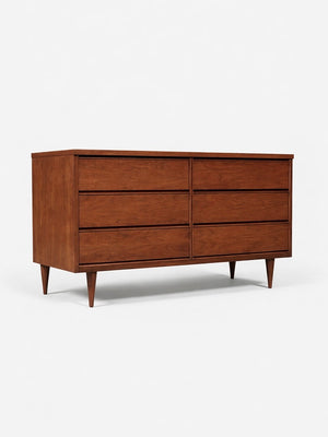 Bassett Furniture Mid-Century 6 Drawer Dresser