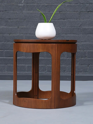 Mid-Century Modern Sculptural Round Pedestal Side Table by Heritage, c.1960’s